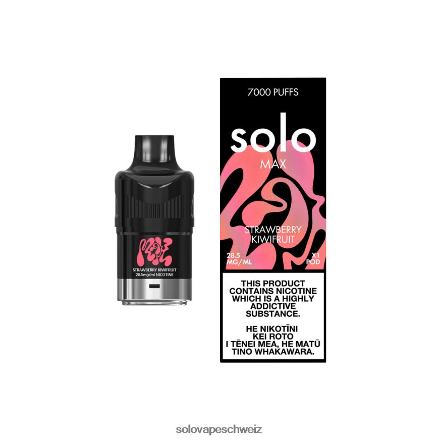 Erdbeer-Kiwis Solo MAX Schote VXT6N274 | Solo Vape Puffs